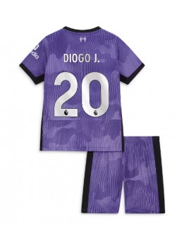 Billige Liverpool Diogo Jota #20 Tredjedraktsett Barn 2023-24 Kortermet (+ Korte bukser)